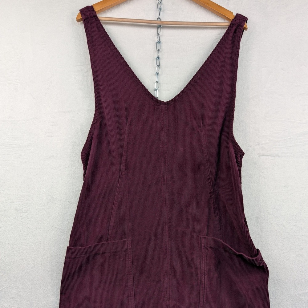 We the Free High Roller Jumpsuit Corduroy Italian Plum Women's Medium Boho Chic